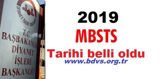 2019 MBST sınav tarihi belli oldu.