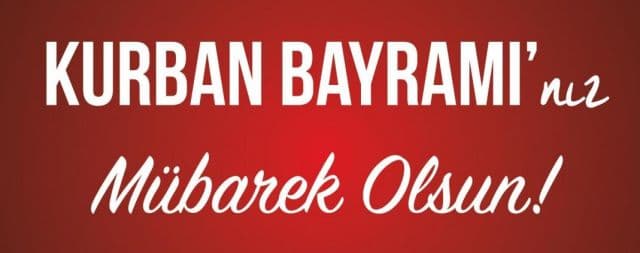 Kurban Bayramınız Mübarek Olsun.
