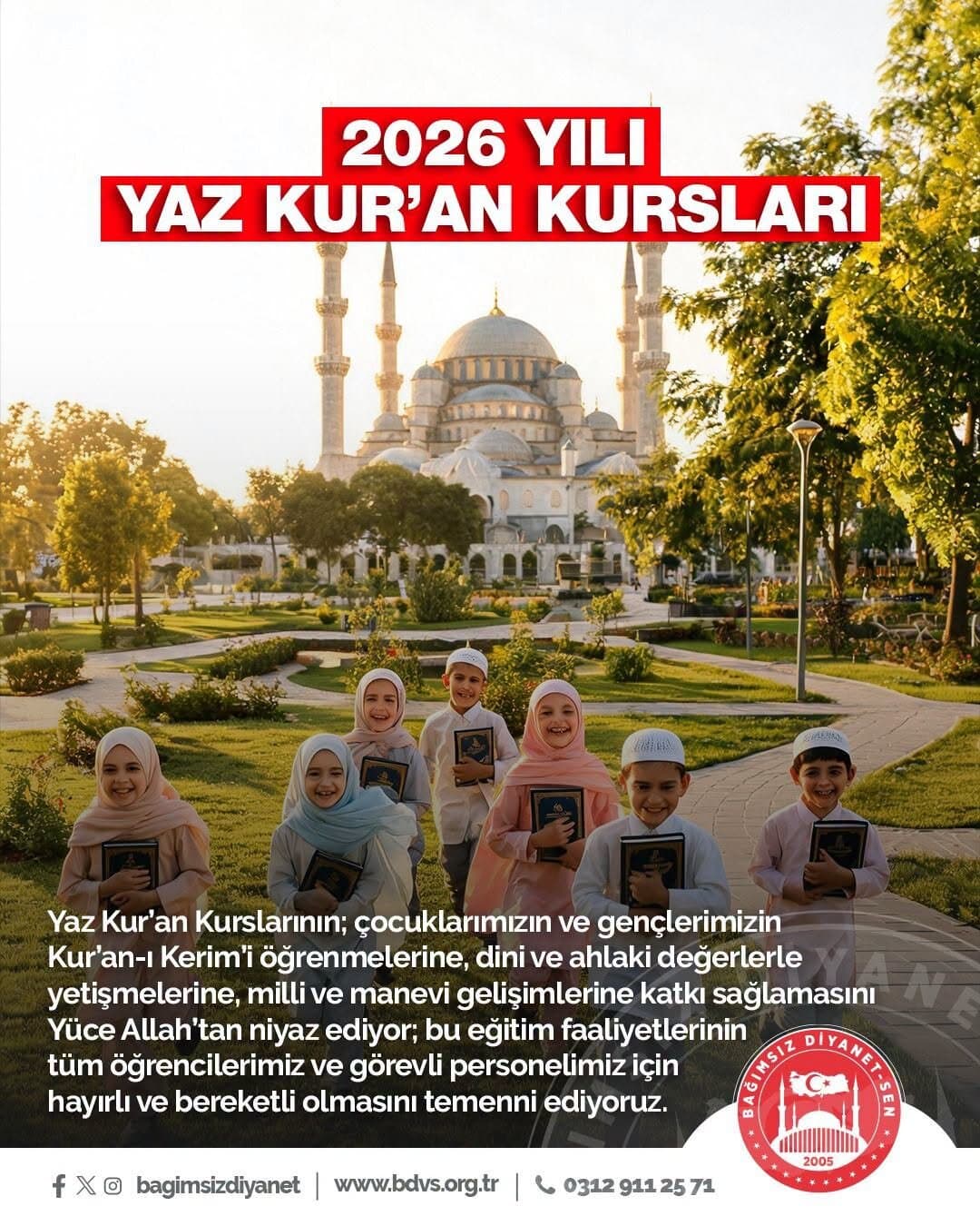 2026 Yılı Yaz Kur’an Kursları 1