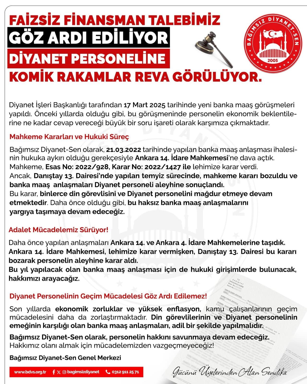 Faizsiz Finansman Talebimiz Göz Ardı Ediliyor 1