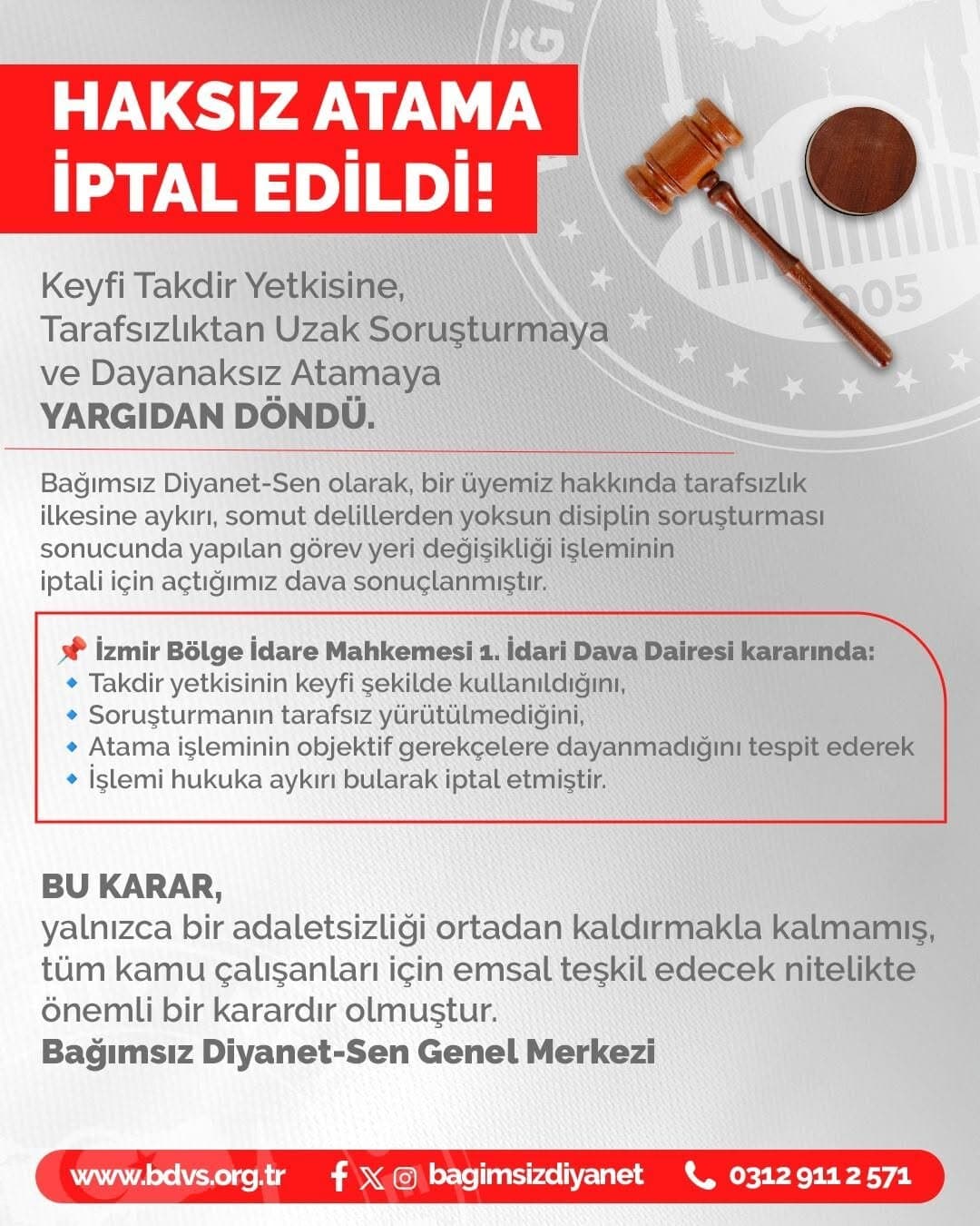 Haksız Atama İptal Edildi! 1