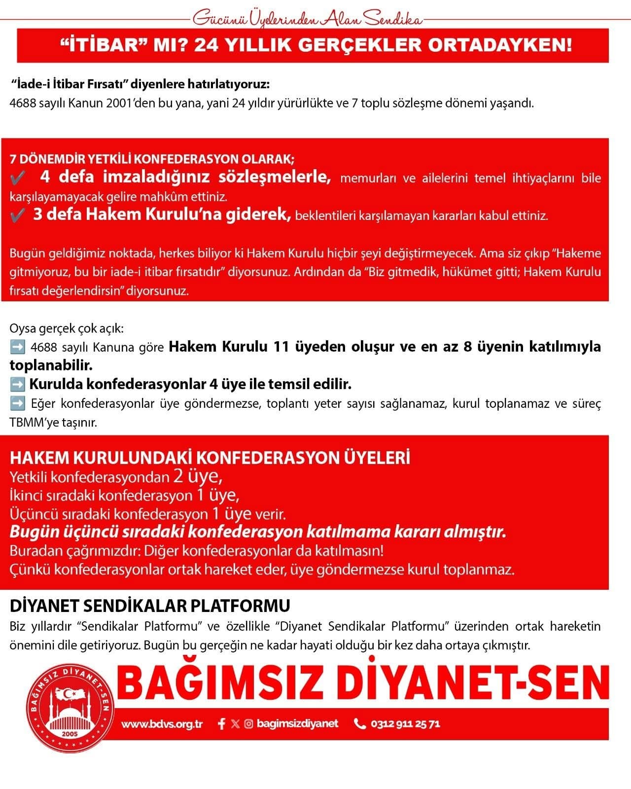 İtibar” Mı? 24 Yıllık Gerçekler Ortadayken! 1