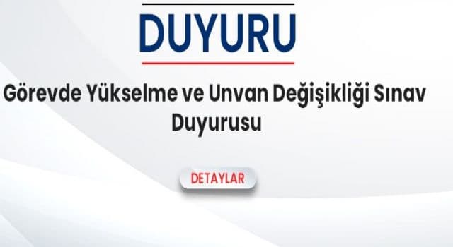 2023 Yılı Görevde Yükselme (Şube Müdürü) Sınavı