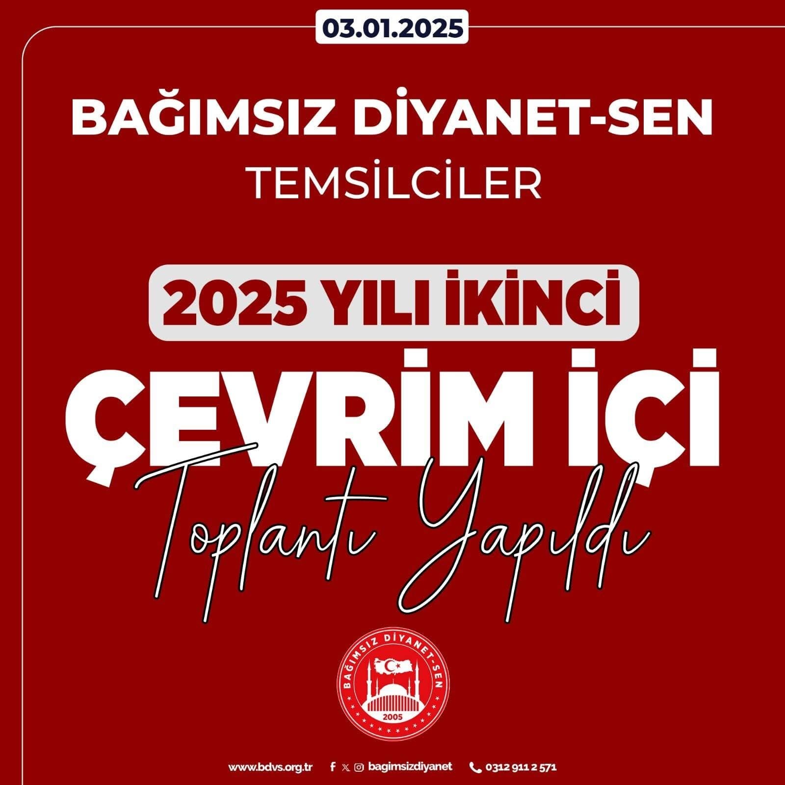 Bağımsız Diyanet-Sen 2. Grup Başkanlar Kurulu Toplantısı Online Olarak Gerçekleştirildi