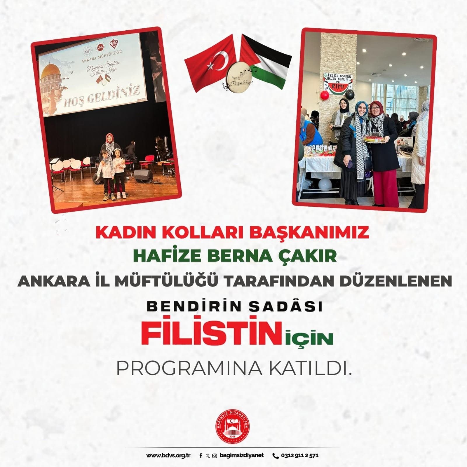 Bendirin Sadakası Filistin İçin Programına Katıldık