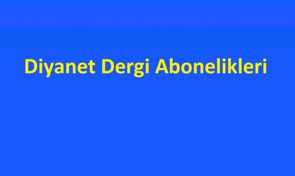 Diyanet Dergi Abonelikleri zorunlu mudur?
