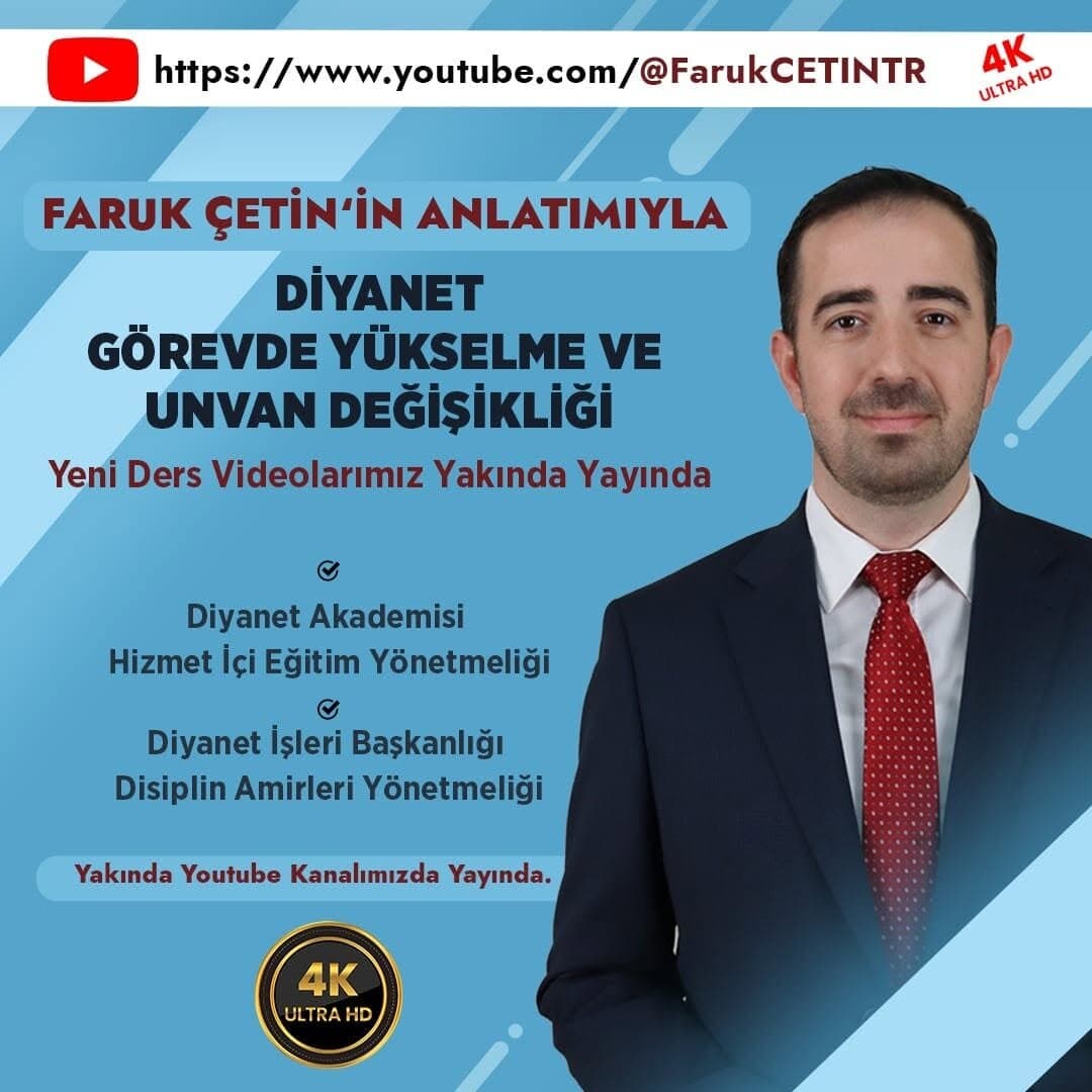 Diyanet GYS Derslerinde Yeni Ders Videoları Yakında Yayında